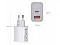 Szybka ładowarka sieciowa usb typ-c QC 3.0 PD 18W Szybka ładowarka sieciowa usb typ-c QC 3.0 PD 18W