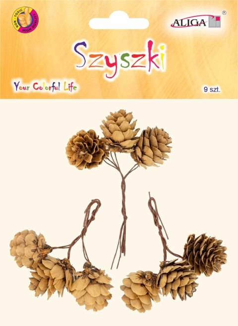 Szyszki na druciku 9szt. | SZYSZ-70 Szyszki na druciku 9szt. | SZYSZ-70