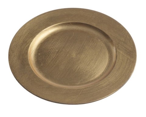 Talerz dekoracyjny plexi 22cm gold | P0001-22_GLD Talerz dekoracyjny plexi 22cm gold | P0001-22_GLD