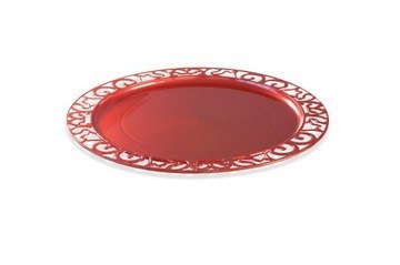 Talerze plastikowe czerwone Ø30cm/4sztuki 34-53 Talerze plastikowe czerwone Ø30cm/4sztuki 34-53