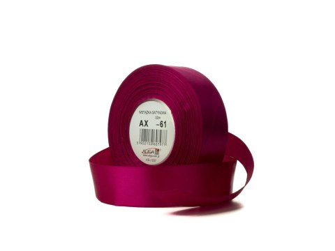Wstążka satynowa 4szt. BORDO 12mm/32m | AX12-61 Wstążka satynowa 4szt. BORDO 12mm/32m | AX12-61