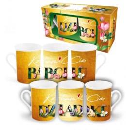 Zestaw 2 kubków NBC wysokich 290ml - Kocham Cię Babciu, Kocham Cię Dziadku