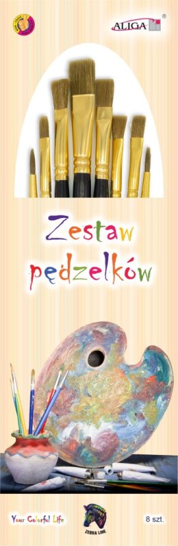Zestaw pędzelków 8 szt.