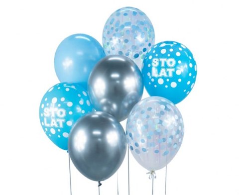Bukiet balonowy "Sto Lat" 7 szt Bukiet balonowy "Sto Lat" 7 szt