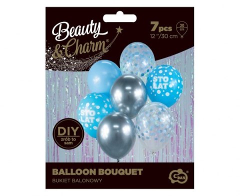 Bukiet balonowy "Sto Lat" 7 szt Bukiet balonowy "Sto Lat" 7 szt