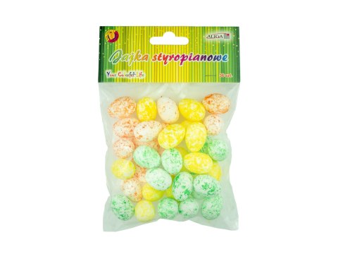 Jajka styropianowe kolorowe nakrapiane Jajka styropianowe kolorowe nakrapiane