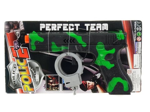 Pistolet + kajdanki na blistrze Pistolet + kajdanki na blistrze