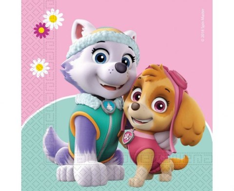 Serwetki papierowe Paw Patrol Skye and Everest 33x33 20 szt. | 90277 Serwetki papierowe Paw Patrol Skye and Everest 33x33 20 szt. | 90277