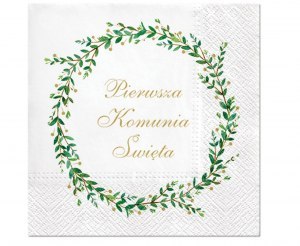 Serwetki papierowe paw Pierwsza Komunia Święta, 33x33 cm, 20 szt. SDL151200 Serwetki papierowe paw Pierwsza Komunia Święta, 33x33 cm, 20 szt. SDL151200