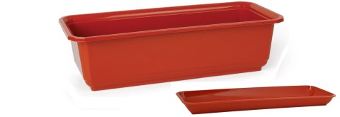 Skrzynka balkonowa 50 cm + podstawka terakota Skrzynka balkonowa 50 cm + podstawka terakota