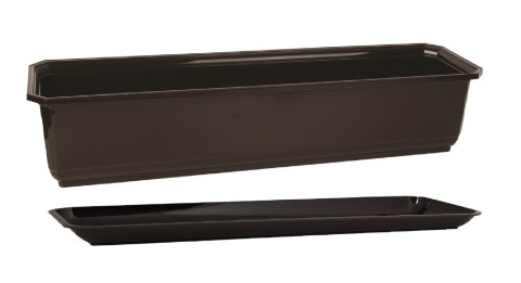 Skrzynka balkonowa 60 cm + podstawka brązowa Skrzynka balkonowa 60 cm + podstawka brązowa