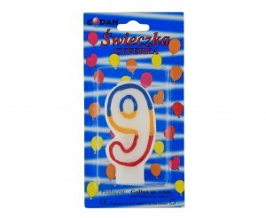 Świeczka "9" 12 szt Świeczka "9" 12 szt