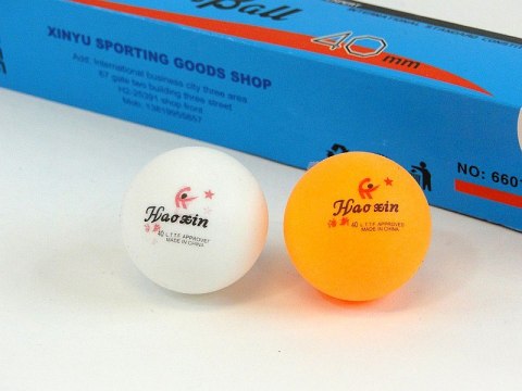 Zestaw 6 piłeczek do ping ponga 40mm Zestaw 6 piłeczek do ping ponga 40mm