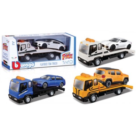 Auto laweta + TOW TRUCK W/CAR BBURAGO 1:43 18-31399 Auto laweta + TOW TRUCK W/CAR BBURAGO 1:43 18-31399