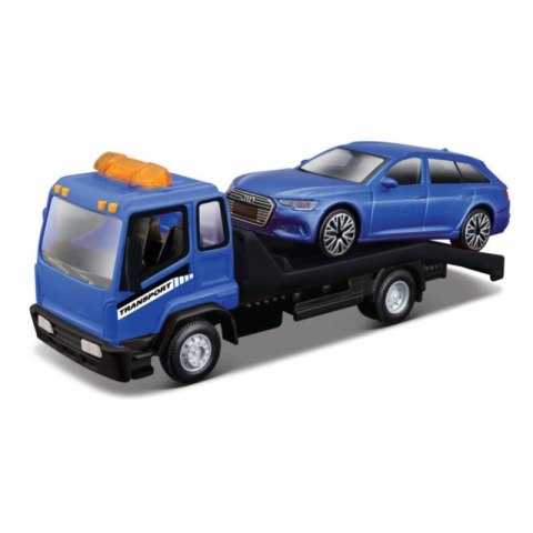 Auto laweta + TOW TRUCK W/CAR BBURAGO 1:43 18-31399 Auto laweta + TOW TRUCK W/CAR BBURAGO 1:43 18-31399