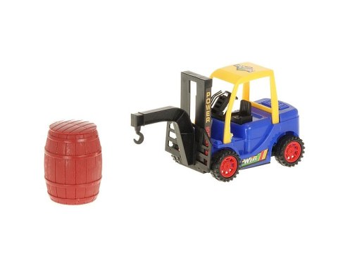 Auto z przyczepą i podnośnikiem; 28,5x11x8,5cm Auto z przyczepą i podnośnikiem; 28,5x11x8,5cm