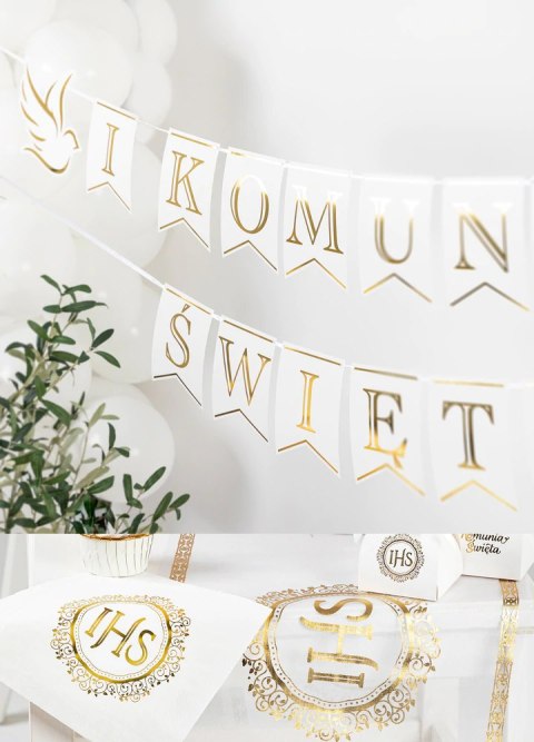 Banner komunijny Pierwsza Komunia Święta 250 cm | 127476 Banner komunijny Pierwsza Komunia Święta 250 cm | 127476