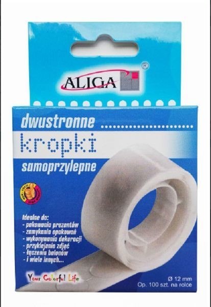 Kropki samoprzylepne dwustronne, przezroczyste 10,5mm PSD-3488 Kropki samoprzylepne dwustronne, przezroczyste 10,5mm PSD-3488