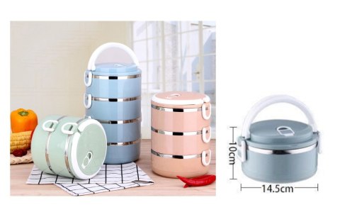 Lunch box, pojedynczy pojemnik obiadowy 10x14,5 cm kolor 0,7 l WUH-103 Lunch box, pojedynczy pojemnik obiadowy 10x14,5 cm kolor 0,7 l WUH-103