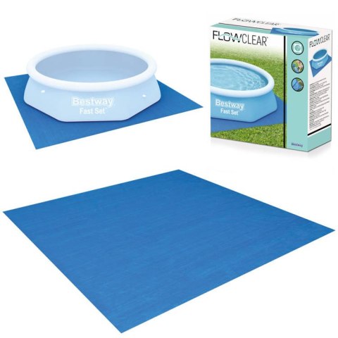 Mata pod basen 274x274 cm folia 58000 BESTWAY Mata pod basen 274x274 cm folia 58000 BESTWAY
