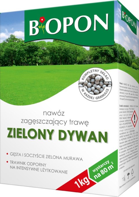 Nawóz zagęszczający trawę granulat 1kg Zielony dywan Nawóz zagęszczający trawę granulat 1kg Zielony dywan