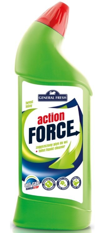 Płyn do wc Action Force General Fresh Las 1l Płyn do wc Action Force General Fresh Las 1l