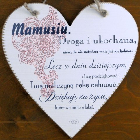 Serce do Zawieszenia "Mamusiu.." Serce do Zawieszenia "Mamusiu.."