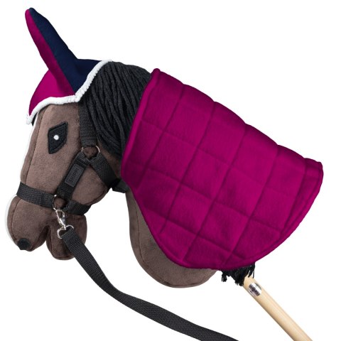 Derka dwustronna i nauszniki Skippi dla Hobby Horse - fuksja i granat Derka dwustronna i nauszniki Skippi dla Hobby Horse - fuksja i granat