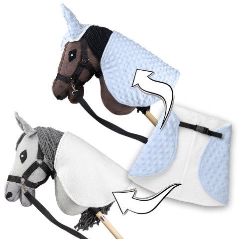 Derka i nauszniki Skippi dla Hobby Horse - błękitny - uniwersalny rozmiar Derka i nauszniki Skippi dla Hobby Horse - błękitny - uniwersalny rozmiar