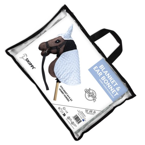 Derka i nauszniki Skippi dla Hobby Horse - błękitny - uniwersalny rozmiar Derka i nauszniki Skippi dla Hobby Horse - błękitny - uniwersalny rozmiar