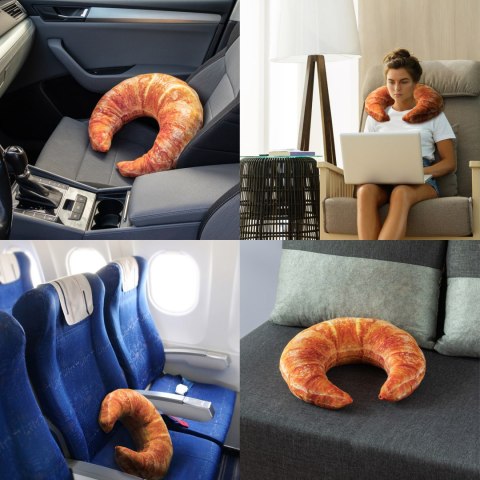 Grzejący Croissant poduszka termofor pestki wiśni Grzejący Croissant poduszka termofor pestki wiśni