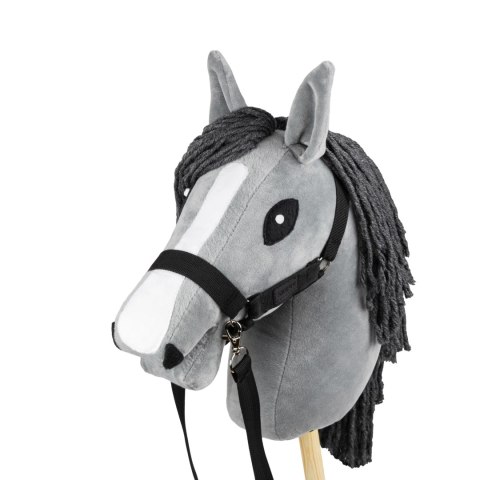 Hobby Horse Skippi - koń na kiju - Szary A4 - prezent na dzień dziecka Hobby Horse Skippi - koń na kiju - Szary A4 - prezent na dzień dziecka