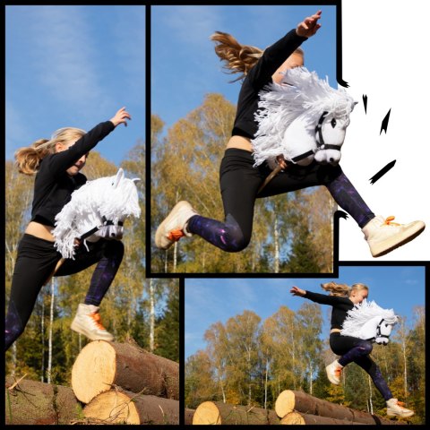 Hobby horse zabawka dla dziewczynki konik kiju A3 Hobby horse zabawka dla dziewczynki konik kiju A3