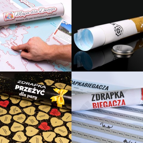 Mapa Zdrapka dla Dwojga Pary plakat Europa w tubie Mapa Zdrapka dla Dwojga Pary plakat Europa w tubie