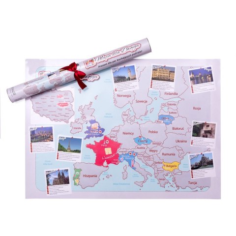 Mapa Zdrapka dla Dwojga Pary plakat Europa w tubie Mapa Zdrapka dla Dwojga Pary plakat Europa w tubie