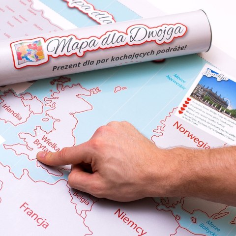 Mapa Zdrapka dla Dwojga Pary plakat Europa w tubie Mapa Zdrapka dla Dwojga Pary plakat Europa w tubie