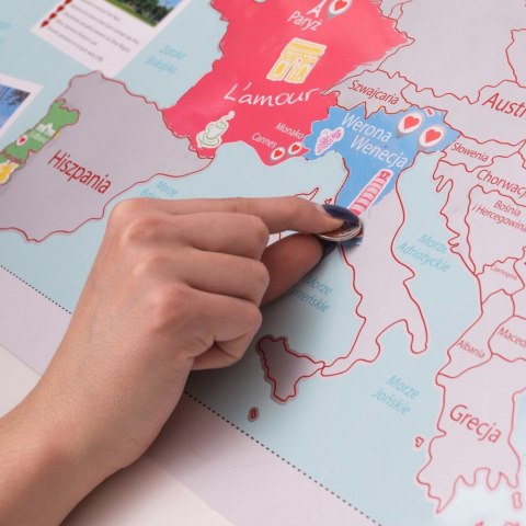 Mapa Zdrapka dla Dwojga Pary plakat Europa w tubie Mapa Zdrapka dla Dwojga Pary plakat Europa w tubie