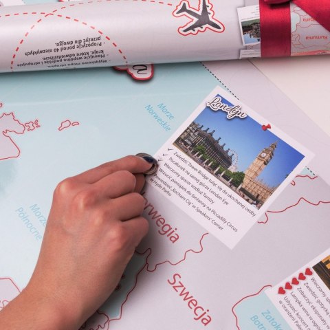 Mapa Zdrapka dla Dwojga Pary plakat Europa w tubie Mapa Zdrapka dla Dwojga Pary plakat Europa w tubie