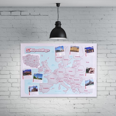 Mapa Zdrapka dla Dwojga Pary plakat Europa w tubie Mapa Zdrapka dla Dwojga Pary plakat Europa w tubie