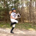 Skippi Hobby Horse tarantowaty - biało brązowy - prezent na dzień dziecka