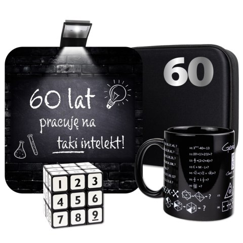 Zestaw Prezentowy na 60 urodziny Geniusza - prezent dla mądrego 60 latka Zestaw Prezentowy na 60 urodziny Geniusza - prezent dla mądrego 60 latka