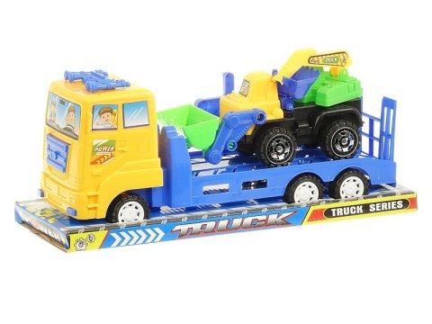 Auto z lawetą i ciężarówką 28,5x11,5x8,5cm Auto z lawetą i ciężarówką 28,5x11,5x8,5cm