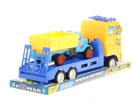 Auto z lawetą i ciężarówką 28,5x11,5x8,5cm Auto z lawetą i ciężarówką 28,5x11,5x8,5cm