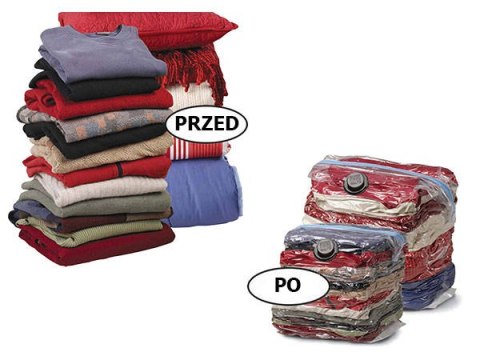 Worek próżniowy 50x60 pokrowiec na ubrania Worek próżniowy 50x60 pokrowiec na ubrania