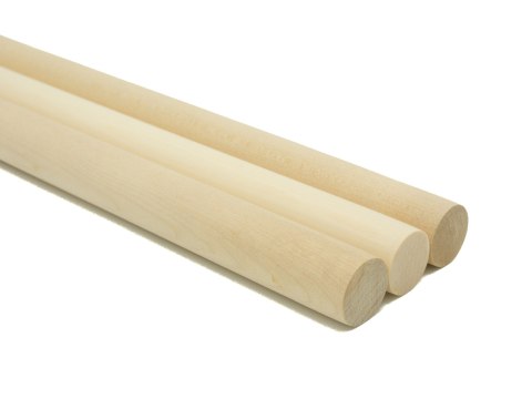 Drążek drewniany naturalny 3szt. 50cm | DD-5022 Drążek drewniany naturalny 3szt. 50cm | DD-5022
