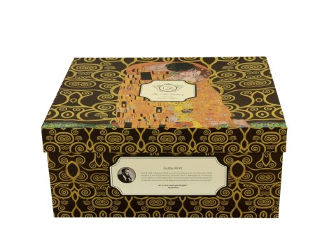 Filiżanki ze spodkami 250ml komplet 2szt. THE KISS BROWN by Gustav Klimt Filiżanki ze spodkami 250ml komplet 2szt. THE KISS BROWN by Gustav Klimt