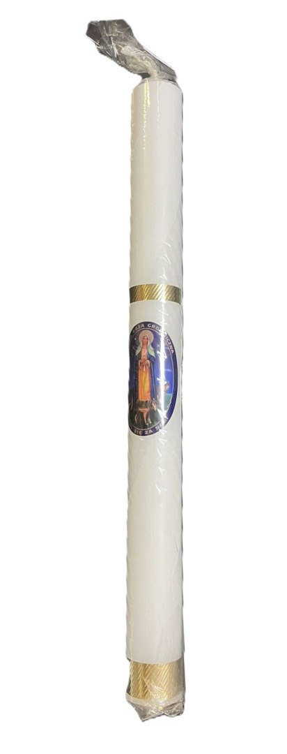 Gromnica biała 5szt. 40cm Matka Boska Gromniczna WILK | GZ-012 Gromnica biała 5szt. 40cm Matka Boska Gromniczna WILK | GZ-012