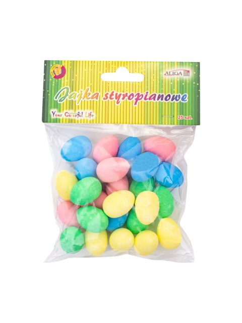 Jajka styropianowe kolorowe Jajka styropianowe kolorowe
