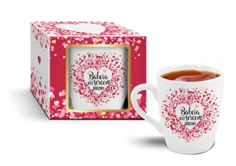 Kubek NBC 300ml - Babcia jest sercem rodziny Kubek NBC 300ml - Babcia jest sercem rodziny