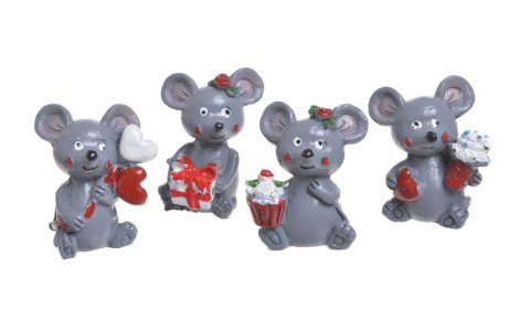 Myszki akrylowe figurki walentynkowe 4cm 4szt. | RD8B-1510 Myszki akrylowe figurki walentynkowe 4cm 4szt. | RD8B-1510